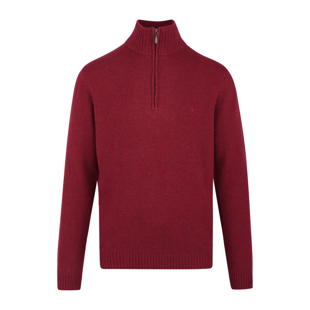 Urban Pioneers Male Tommi Half-zip SWEATER WINE