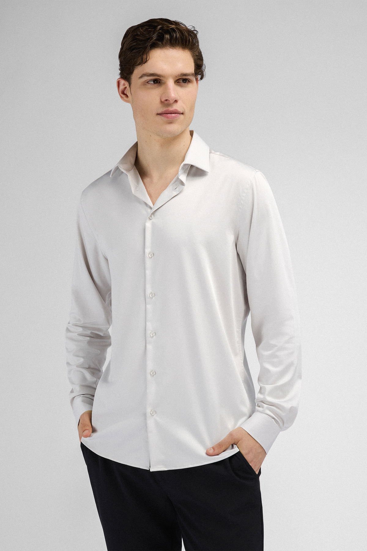 Urban Pioneers Male Totti LS Shirt SHIRT PUTTY
