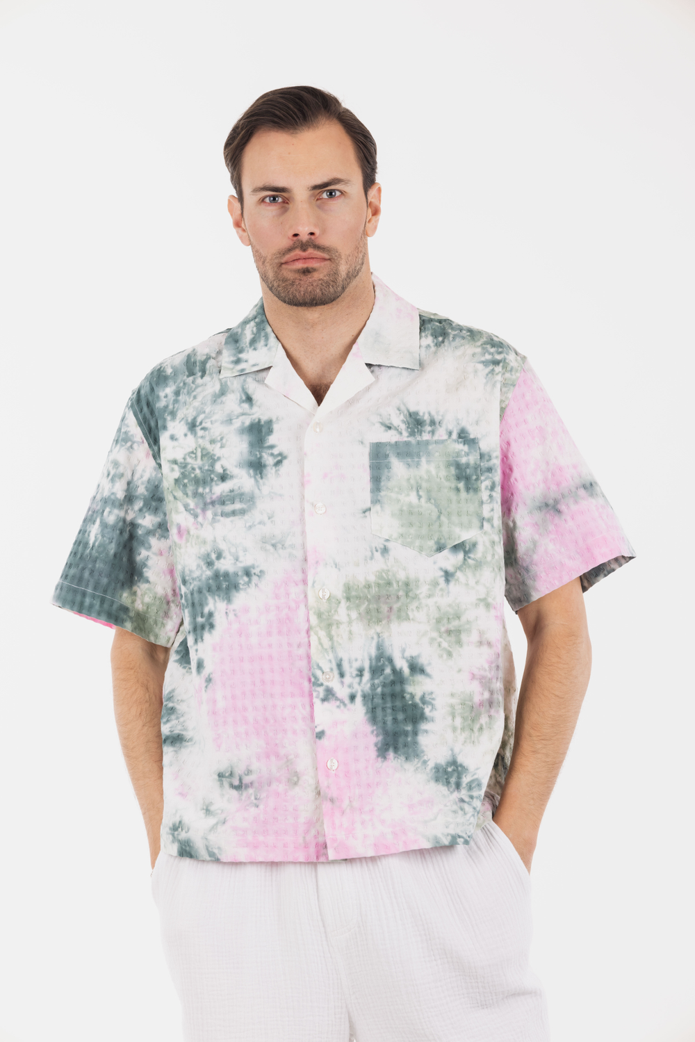 Urban Pioneers Male Venzal Shirt SHIRT GREEN AOP