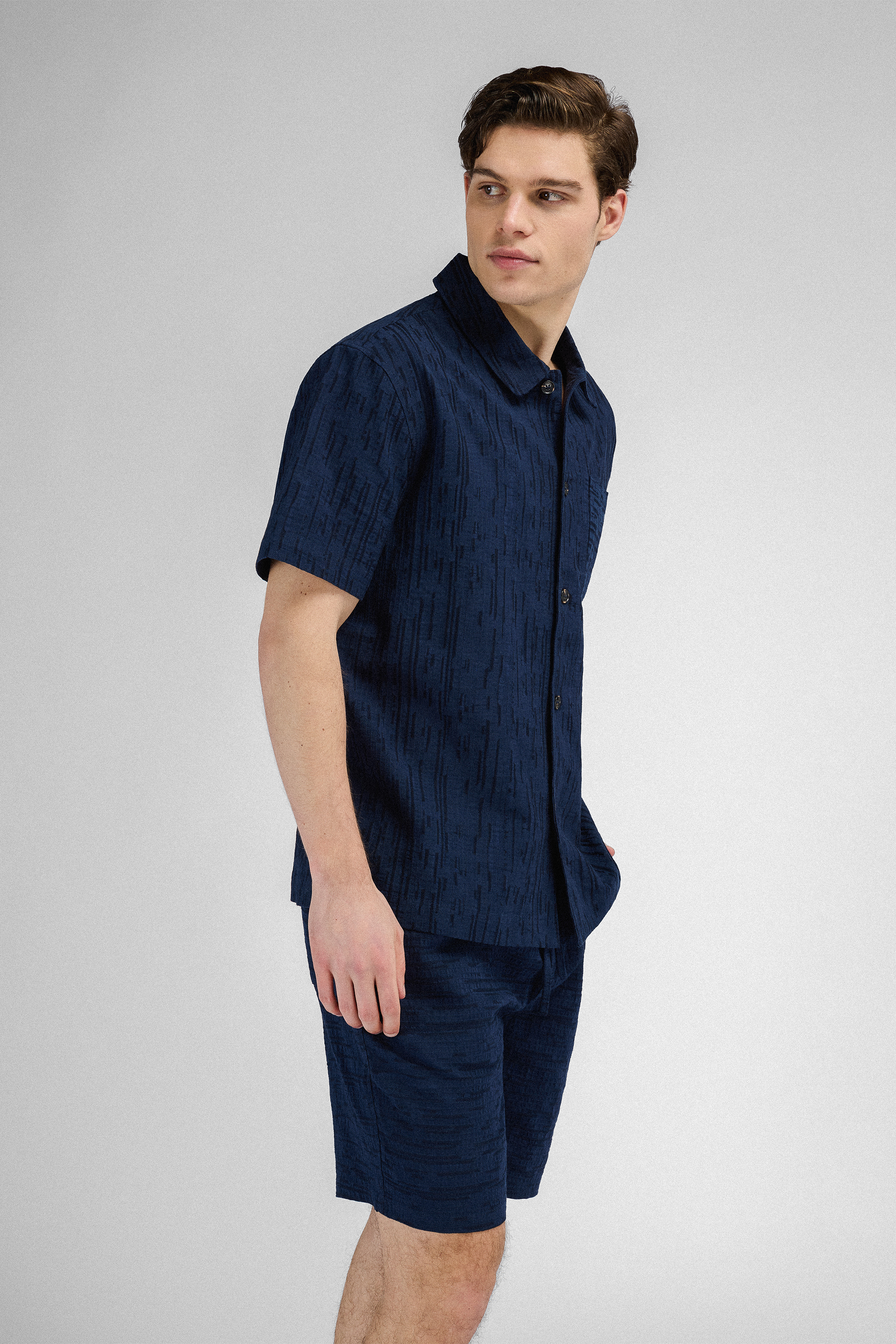 Urban Pioneers Male Vito SS shirt SS SHIRT DARK NAVY