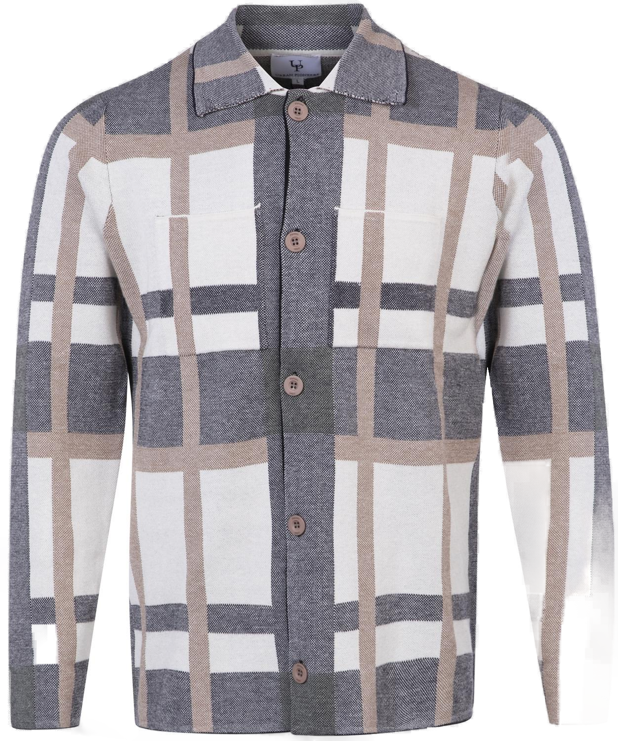 Urban Pioneers Male Voss Shirt SHIRT CREAM CHECK
