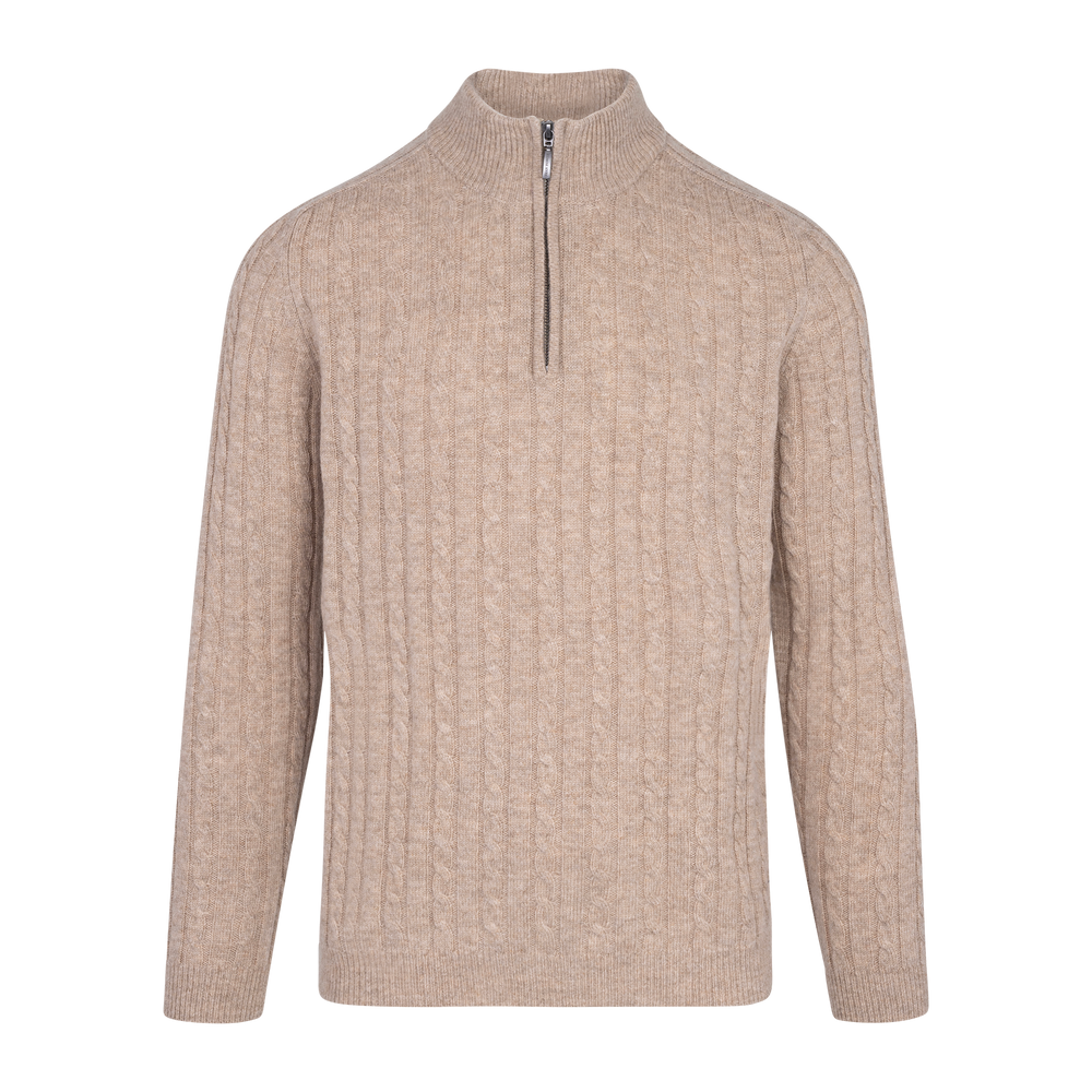 Urban Pioneers Male Walt Half-zip SWEATER CAMEL