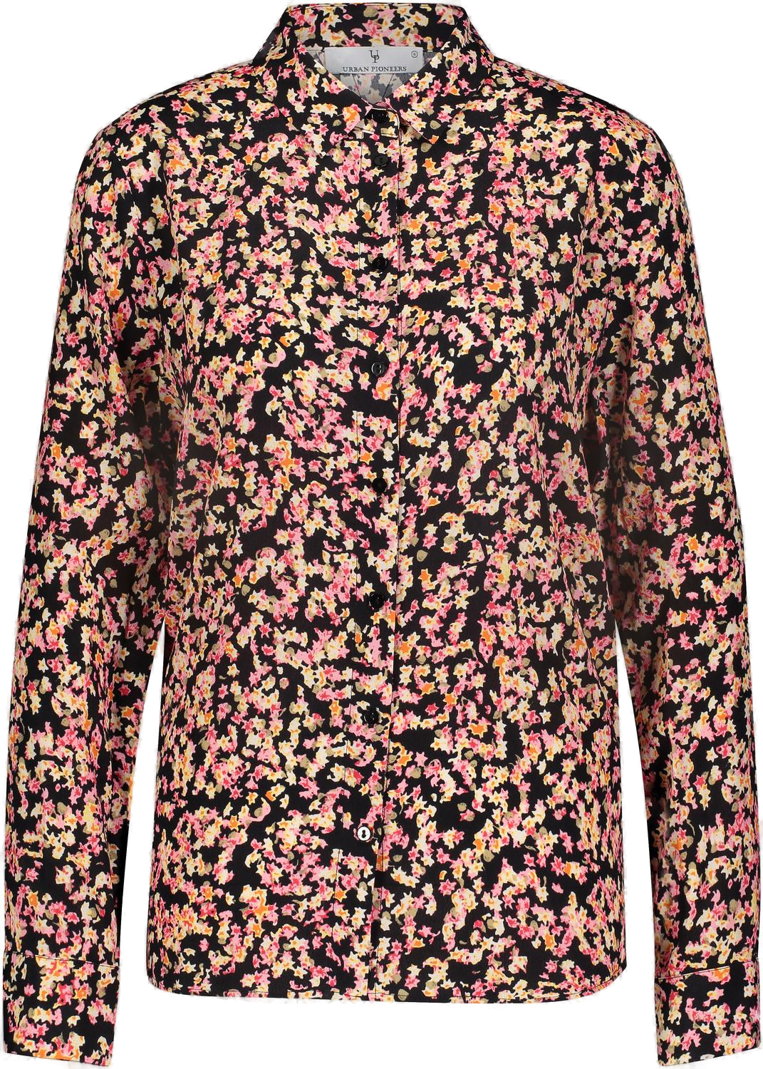 Urban Pioneers Female Wenche Blouse BLOUSE BLACK AOP