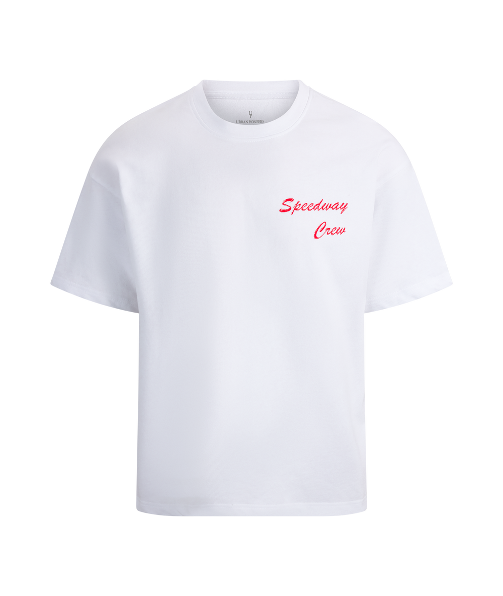 Urban Pioneers Male Wheels Tee T-SHIRT WHITE WHEEL