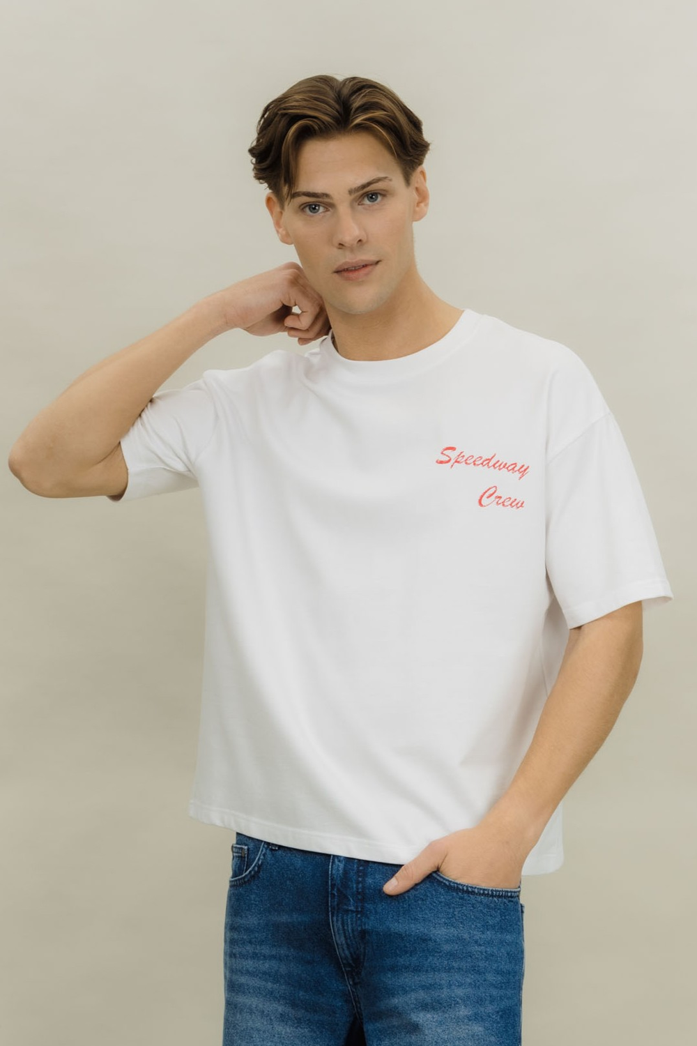 Urban Pioneers Male Wheels Tee T-SHIRT WHITE WHEEL