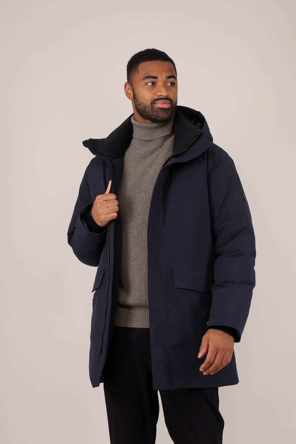 Urban Pioneers Male Winsor Down PARKA BLUE GRAPHITE