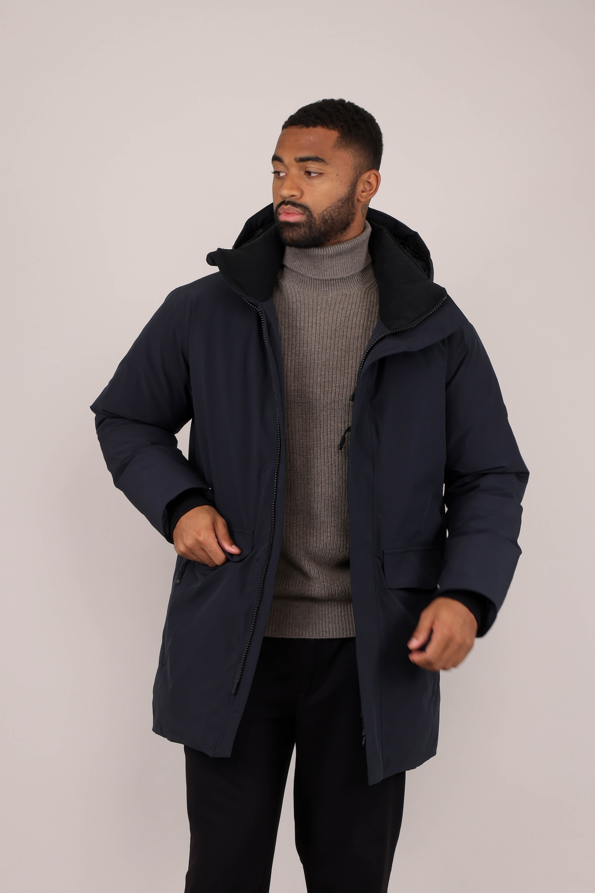 Urban Pioneers Male Winsor Down PARKA BLUE GRAPHITE