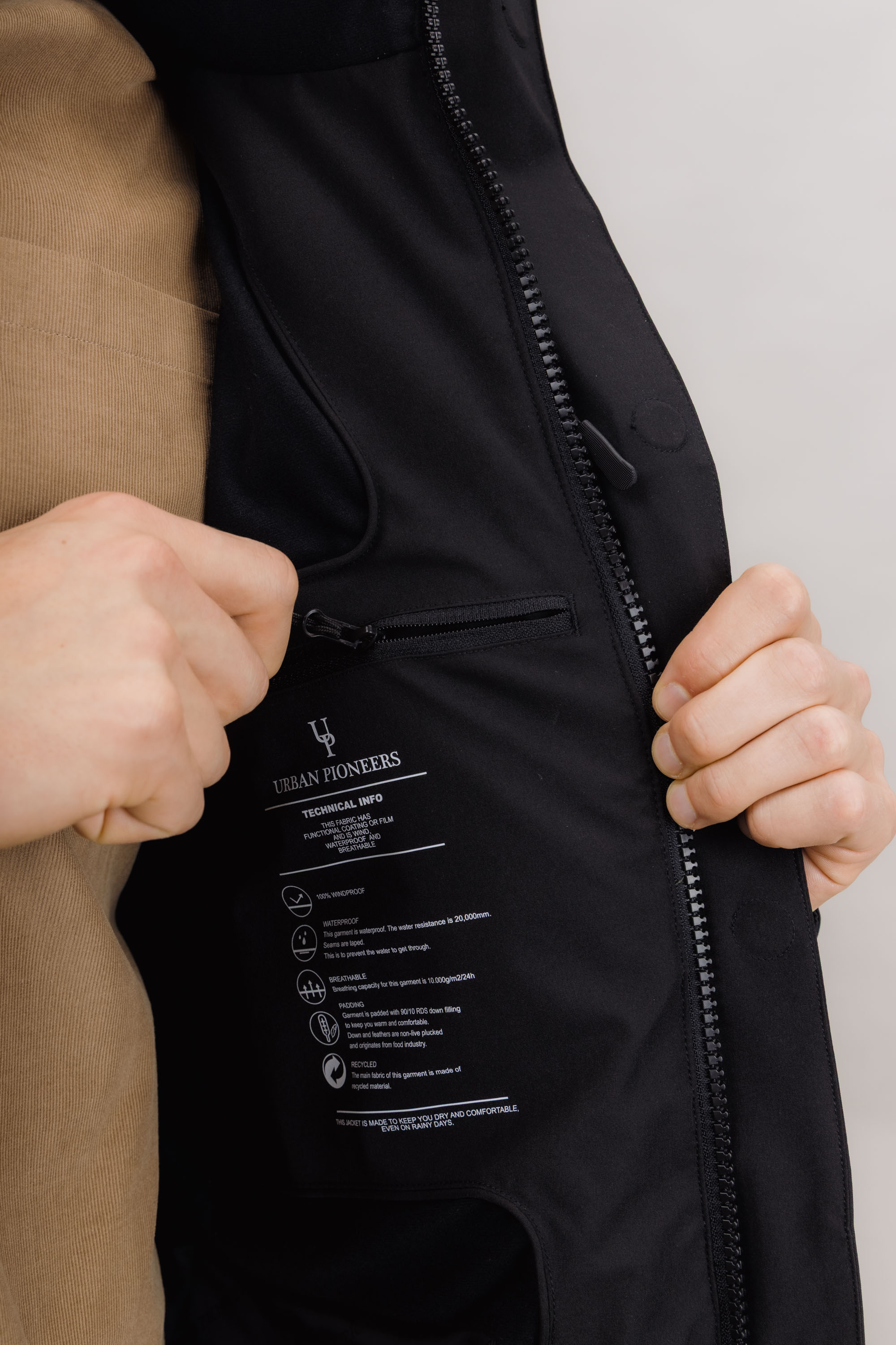 Urban Pioneers Male Winsor Down Parka PARKA BLACK