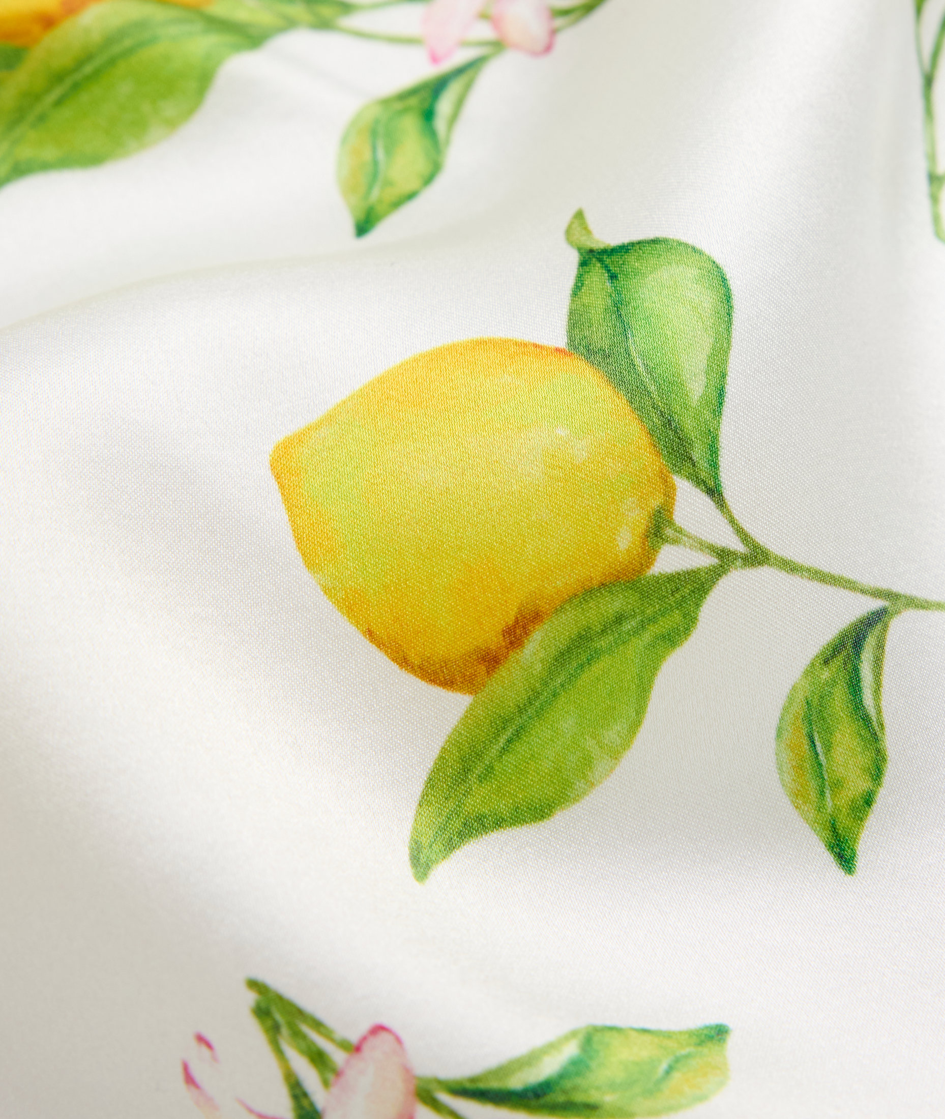 Urban Pioneers Uni Yara Silk Scarf SCARF LEMONS AOP