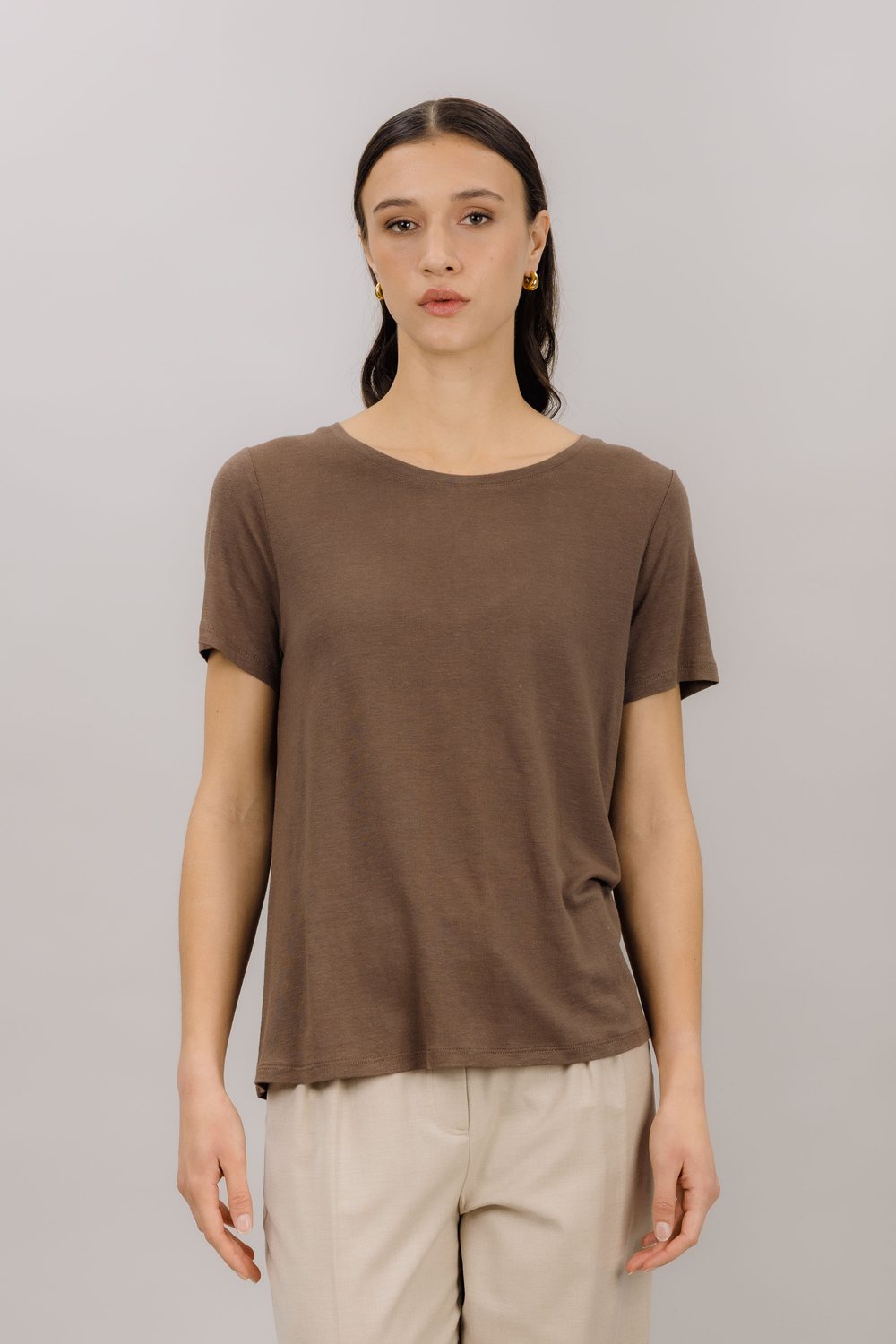 Urban Pioneers Female Zaneta Tee T-SHIRT BROWN