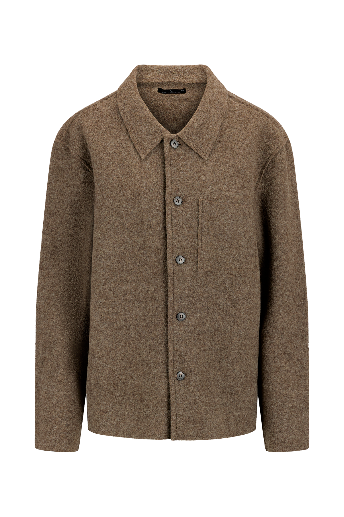 Urban Pioneers Male Zeno Wool shirt OVERSHIRT BROWN