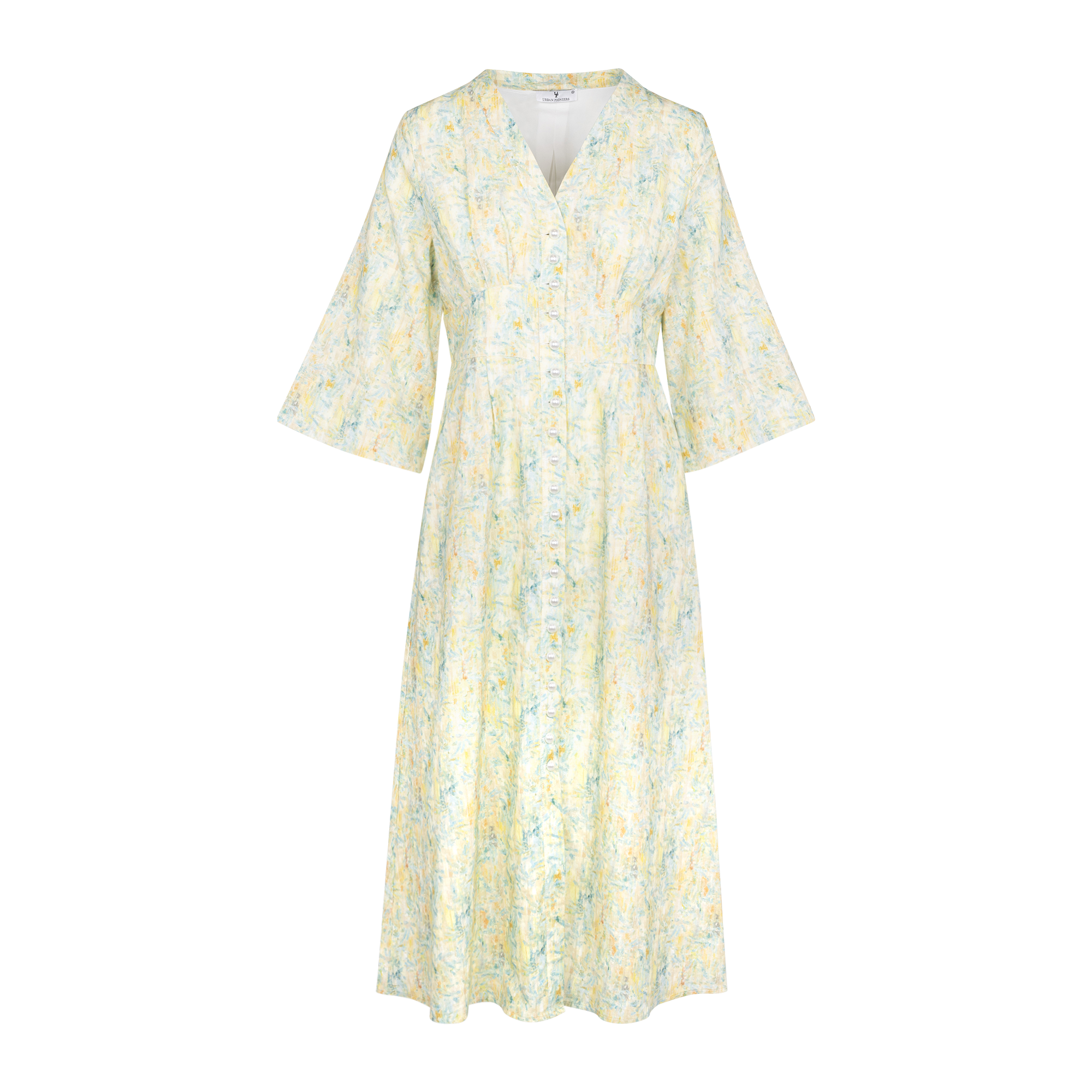 Urban Pioneers Female Zoe Dress DRESS YELLOW AOP