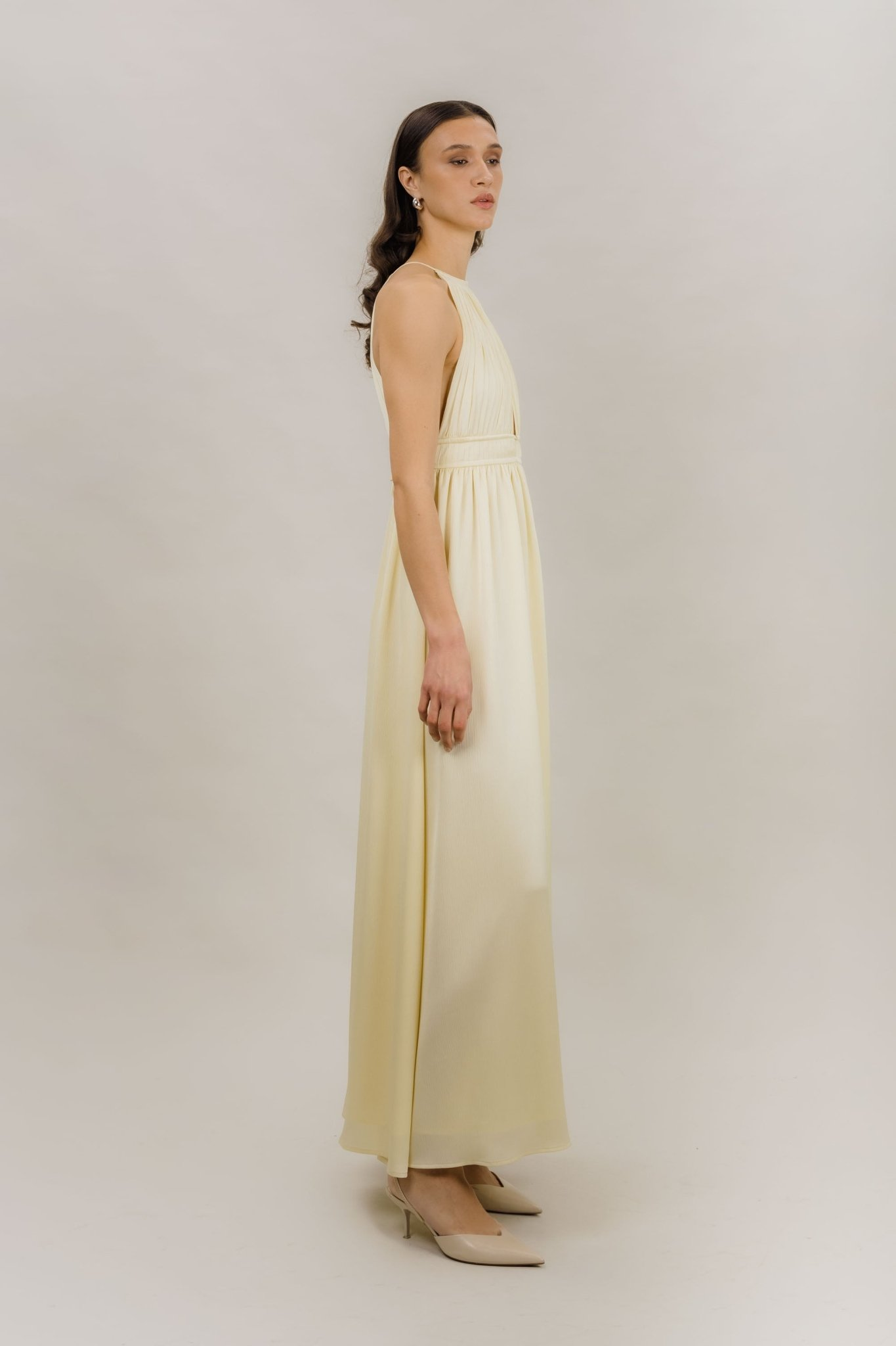 Lillibeth Dress - PASTEL YELLOW fra Urban Pioneers